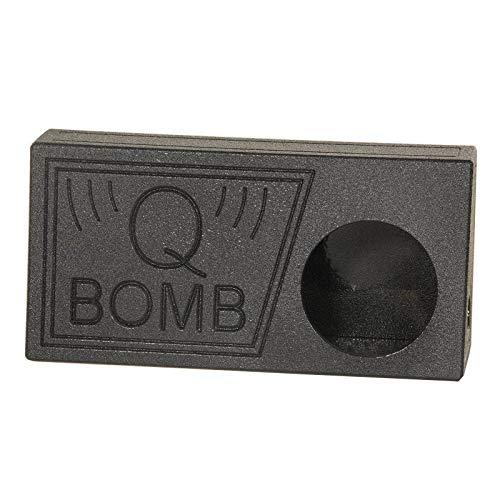 Q Power Q Power QBomb Single 10 Inch Vented Subwoofer Sub Box with Black Bedliner Spray