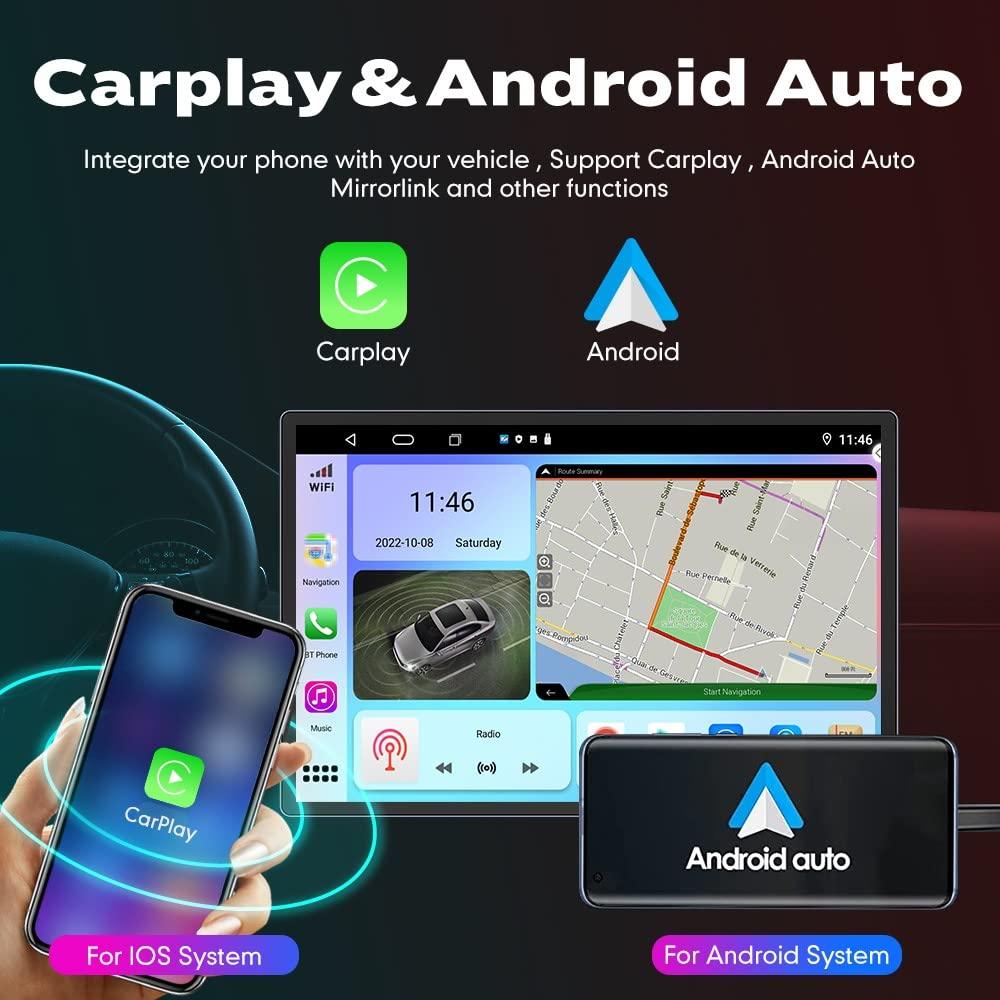 KUNFINE CarPlay Android Auto Autoradio Car Navigation Stereo GPS Radio 13.1\" 2K QLED Touchscreen Headunit Tablet for Infiniti M35 2007-2009 if Applicable Octa Core 4G+64G
