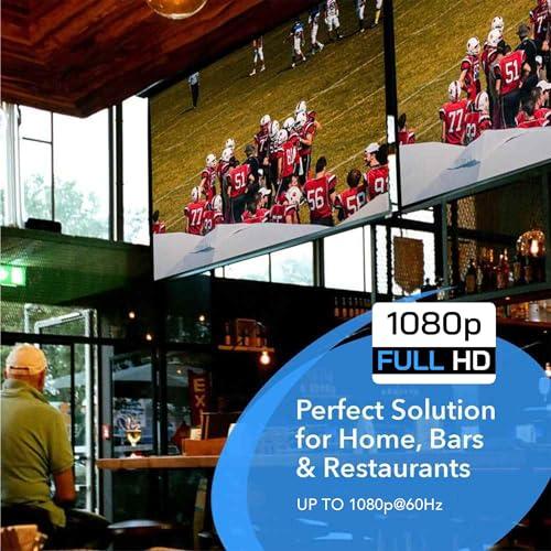 OREI OREI HDMI Splitter 1 in 4 Out 4K@60Hz HDMI 2.0 Splitter with HDCP 2.2, EDID Management, and LPCM/Dolby/DTS Audio Support Compact Plug & Play Design