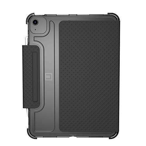 URBAN ARMOR GEAR [U] by UAG iPad Air 10.9-inch (4th Gen, 2020)/iPad Pro 11-inch (2nd Gen, 2020) Case Lucent Translucent Lightweight Ultra-Slim Full Body Auto Sleep/Wake Folio Cover, Black/Ice