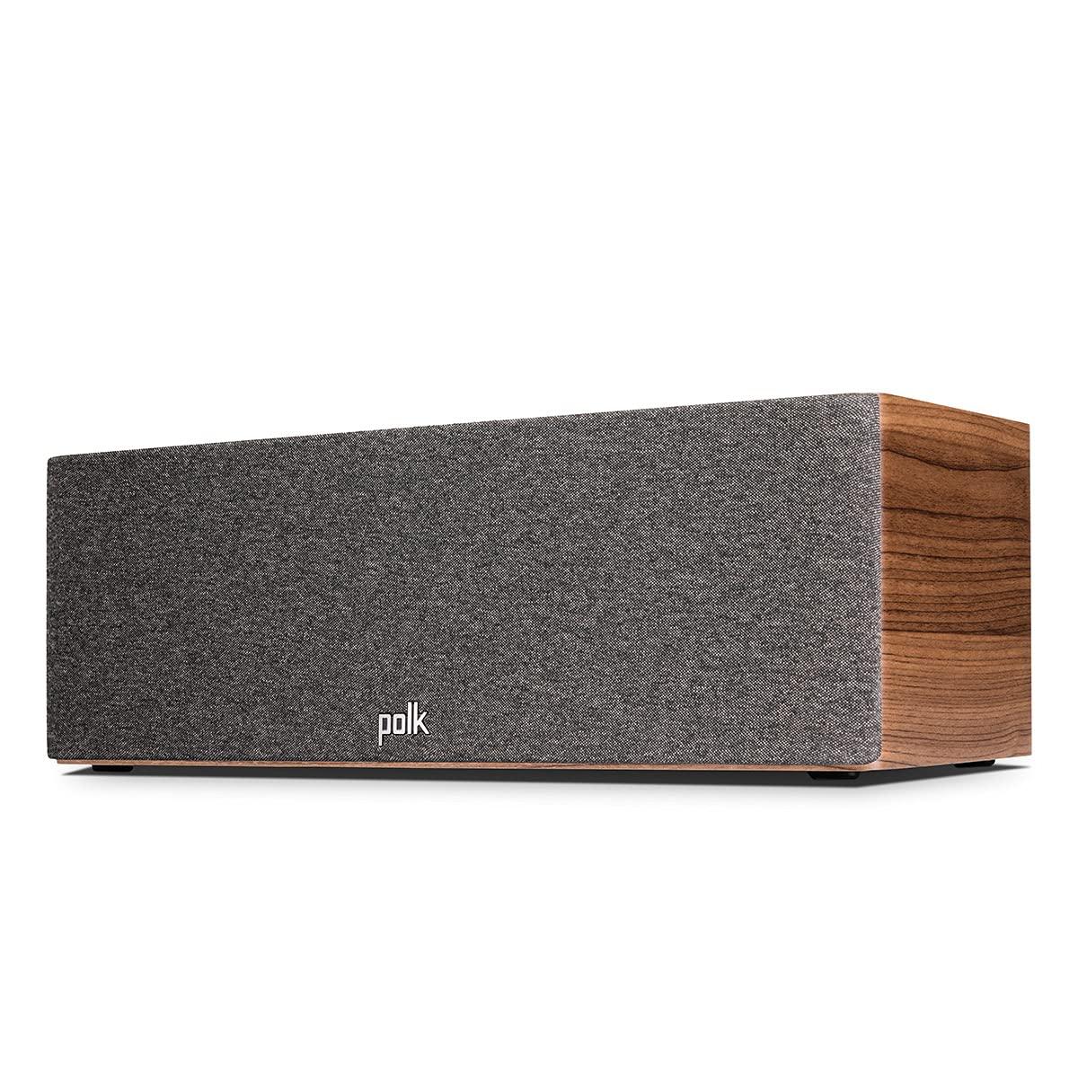Polk Audio Polk Audio Reserve Series R300 Compact Center Channel Loudspeaker for Dynamic, Detailed Audio, 1\" Pinnacle Ring Tweeter & Dual 5.25\" Turbine Cone Woofers, Hi-Res Certified Wall Mountable Walnut Brown