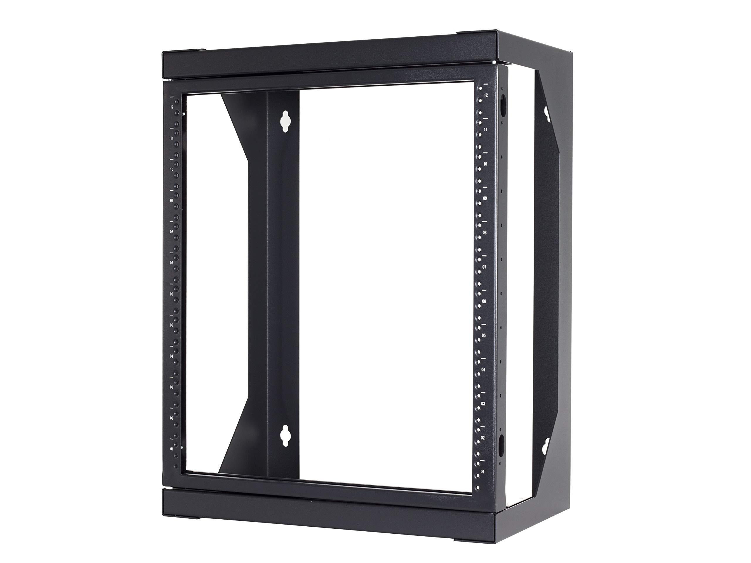 Networx Networx 9U Open Frame Swing Out Wall Mount Rack - 201 Series, 12 Inches Deep, Flat Packed