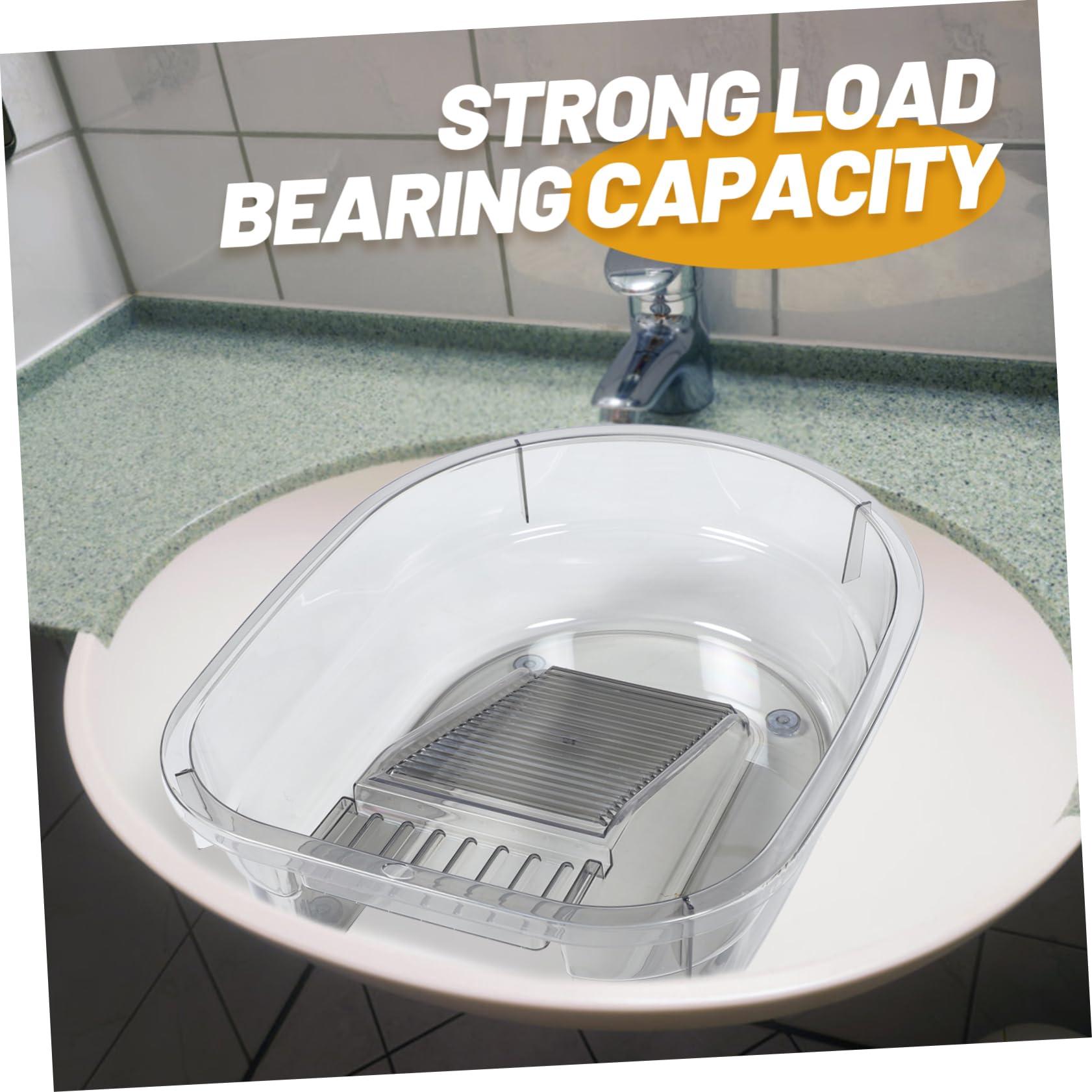 ORFOFE ORFOFE Newborn Clothes Basin Washboard Household Baby Clothes Washbasin Multi-functional Wash Tub