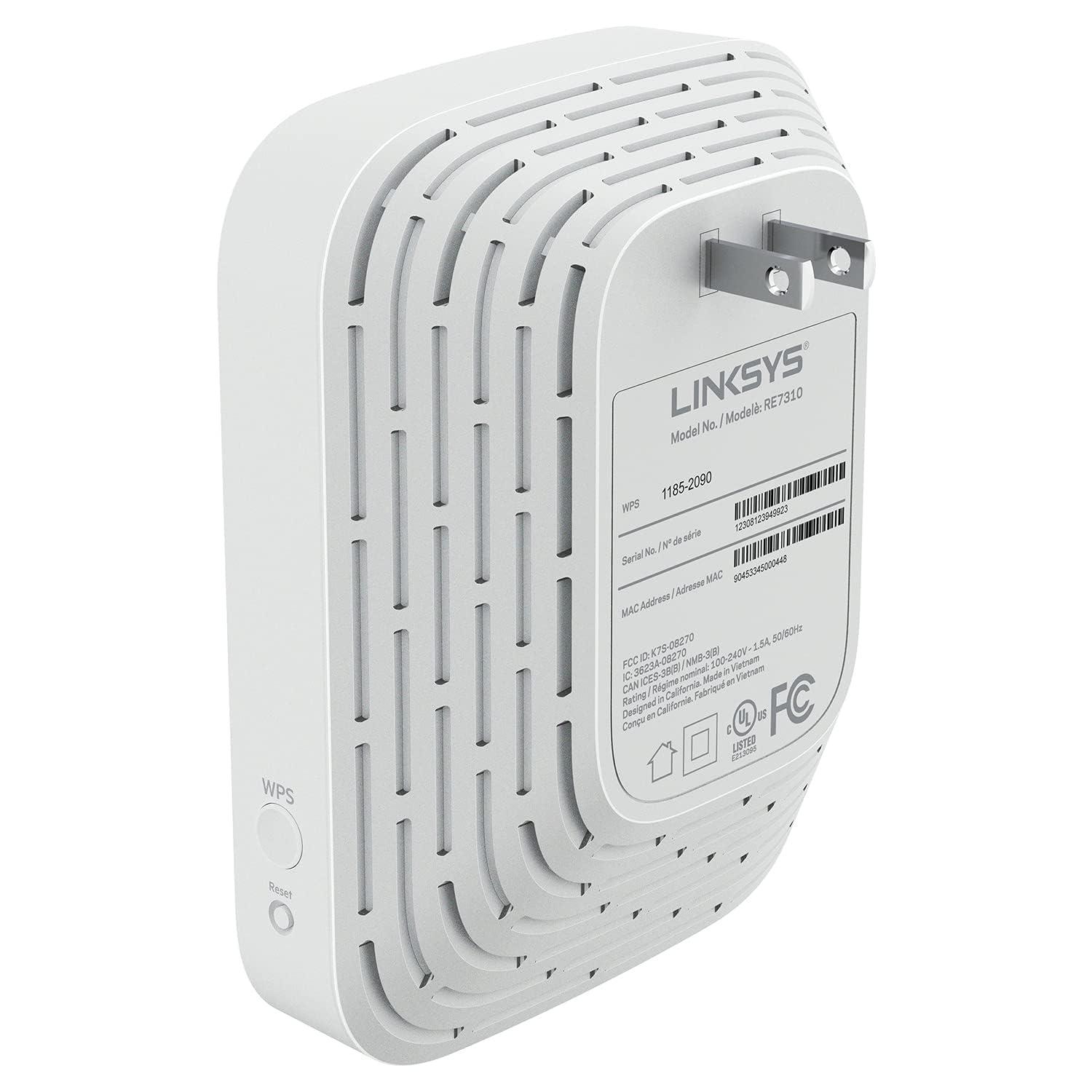 Linksys Linksys RE7350 Dual-Band Wi-Fi 6 Wireless Range Extender