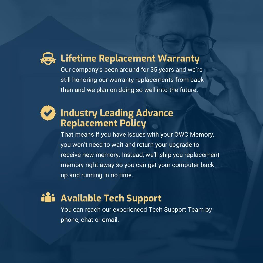 OWC OWC 16GB DDR4 2400MHZ PC4-19200 CL17 2RX8 Non-ECC UDIMM 1.2V 288-pin Desktop Memory RAM Upgrade for PC