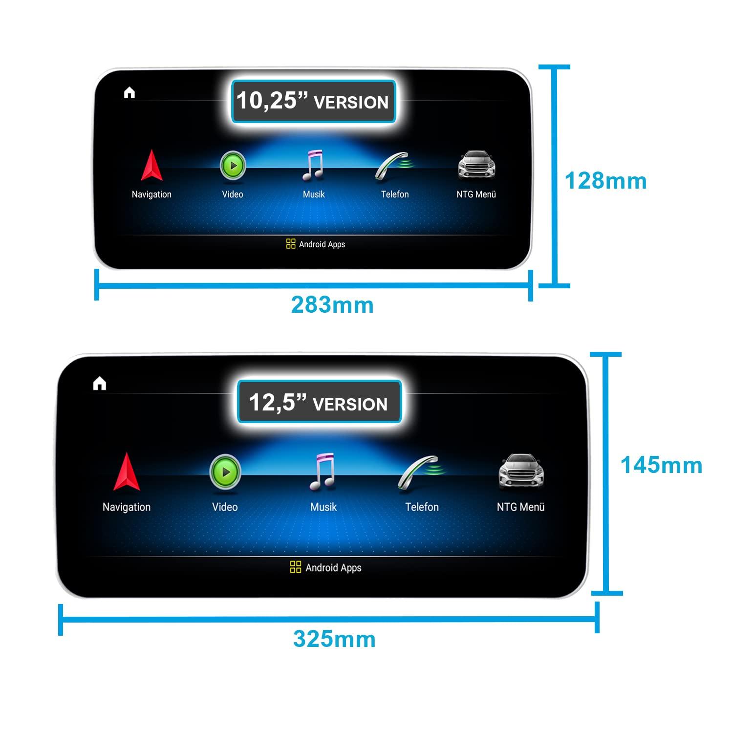 TAFFIO Compatible with: Mercedes CLS W218 NTG5x 12\" Touchscreen Android GPS Navigation Carplay