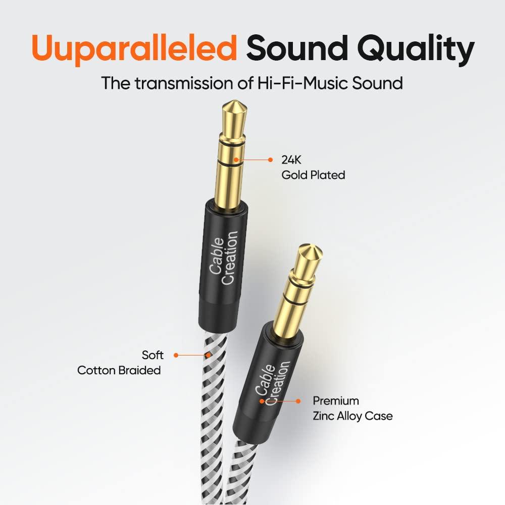 CableCreation CableCreation 3.5mm Male to Male Aux cbale Bundle with 3.5mm Headphone Extension Cable