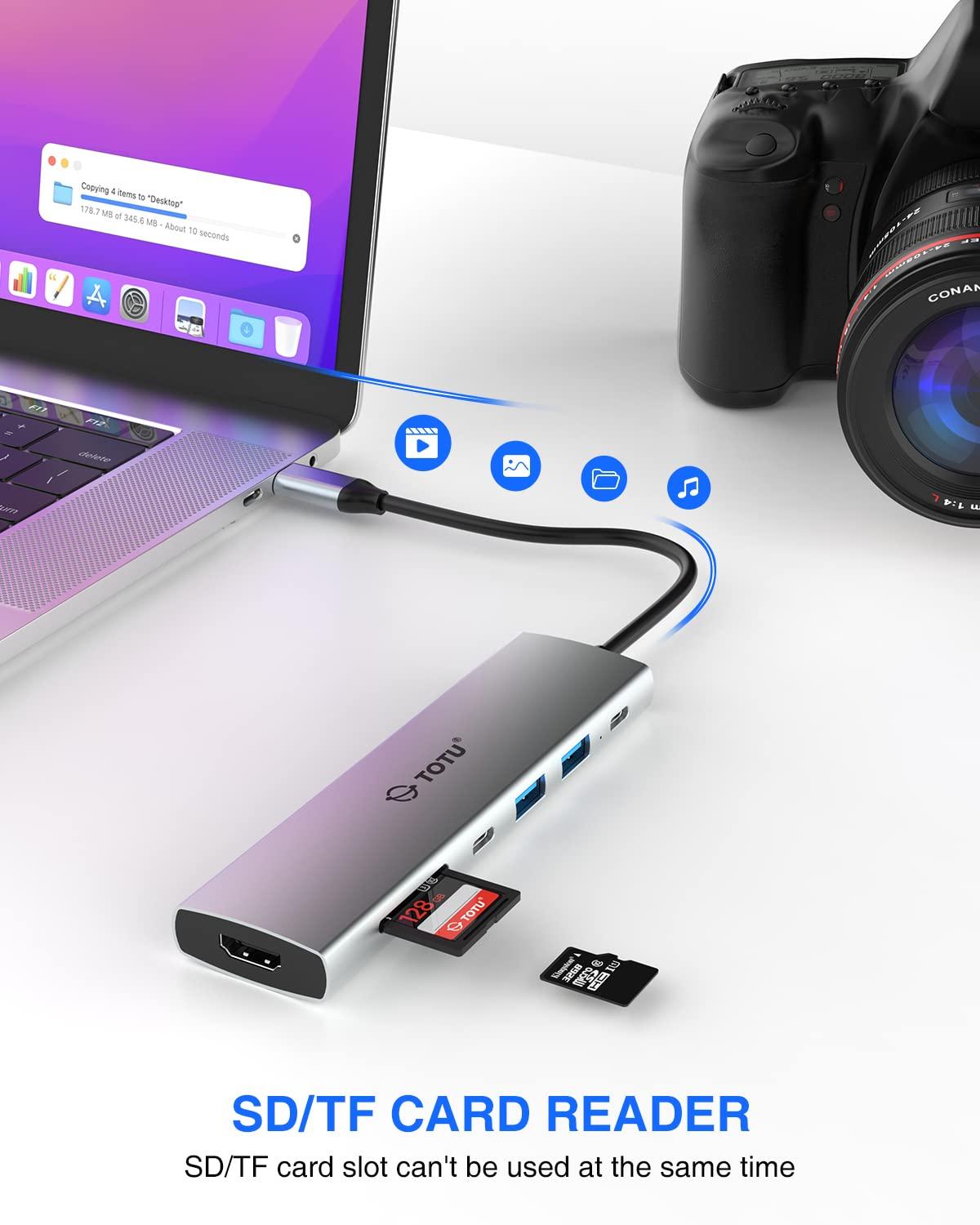 TOTU TOTU 18-in-1 Thunderbolt 3 Docking Station(8K DP)& 7 in 1 4K HDMI USB C Hub