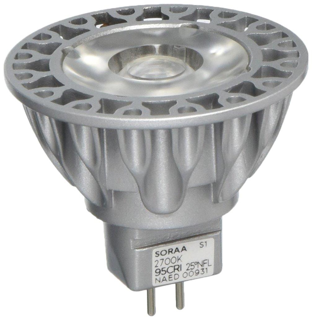 Bulbrite Bulbrite SM16-07-25D-927-03 SORAA 7.5W LED MR16 2700K VIVID3 25° DIM, Silver