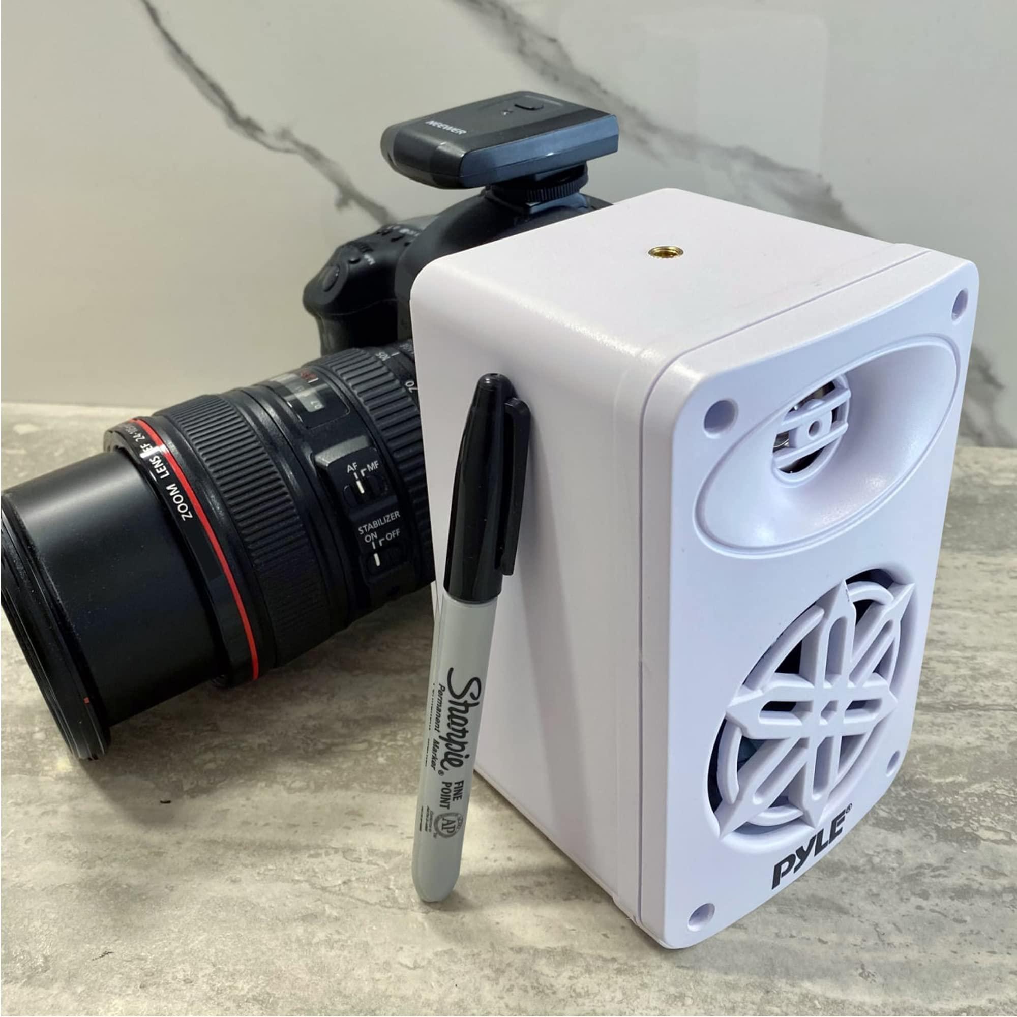 Pyle Jovial Bluetooth Indoor Outdoor Speakers Pair-200 Watt Dual Waterproof 3.5 2-Way Full Range Speaker System w/1/2 High Compliance Polymer Tweeter-Home,Boat,Marine,Deck,Patio,Poolside(White)