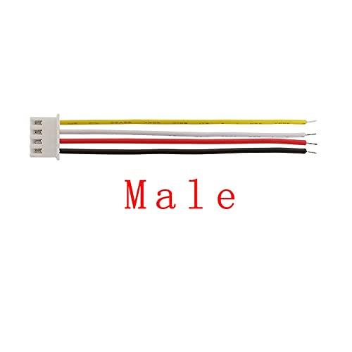 Nuojie Connect Plug Connector 26AWG Cable Length 20CM 4Pin JST XH2.54 Pitch 2.54mm Male Female Plug Socket Wire Connectors for DIY Robots Lighting Appliances (Color : Female, Package : 20PCS)