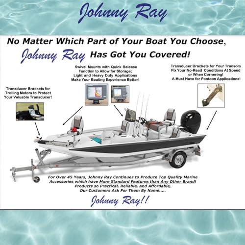 Johnny Ray Johnny Ray Fish Finder Mount, Portable Depth Finder Swivel Mount, Quick-Release Fishfinder Bracket, Marine Sonar and Electronics Mounting Equipment (JR-300)