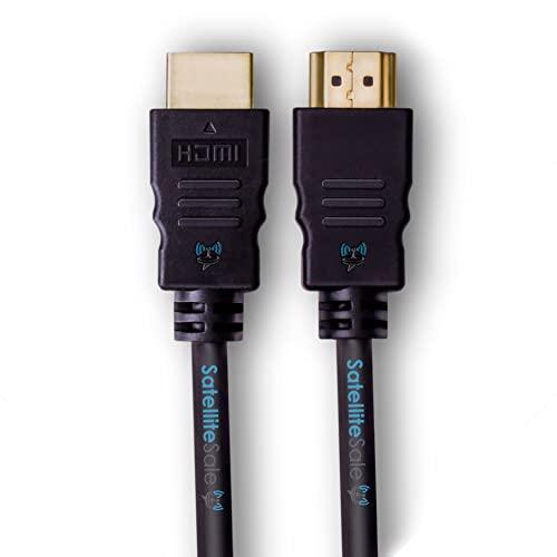 SatelliteSale SatelliteSale Digital High-Speed 2.0 HDMI Cable 4K/60Hz 18Gbps PVC 2160p Black Cord Universal Wire 12 feet