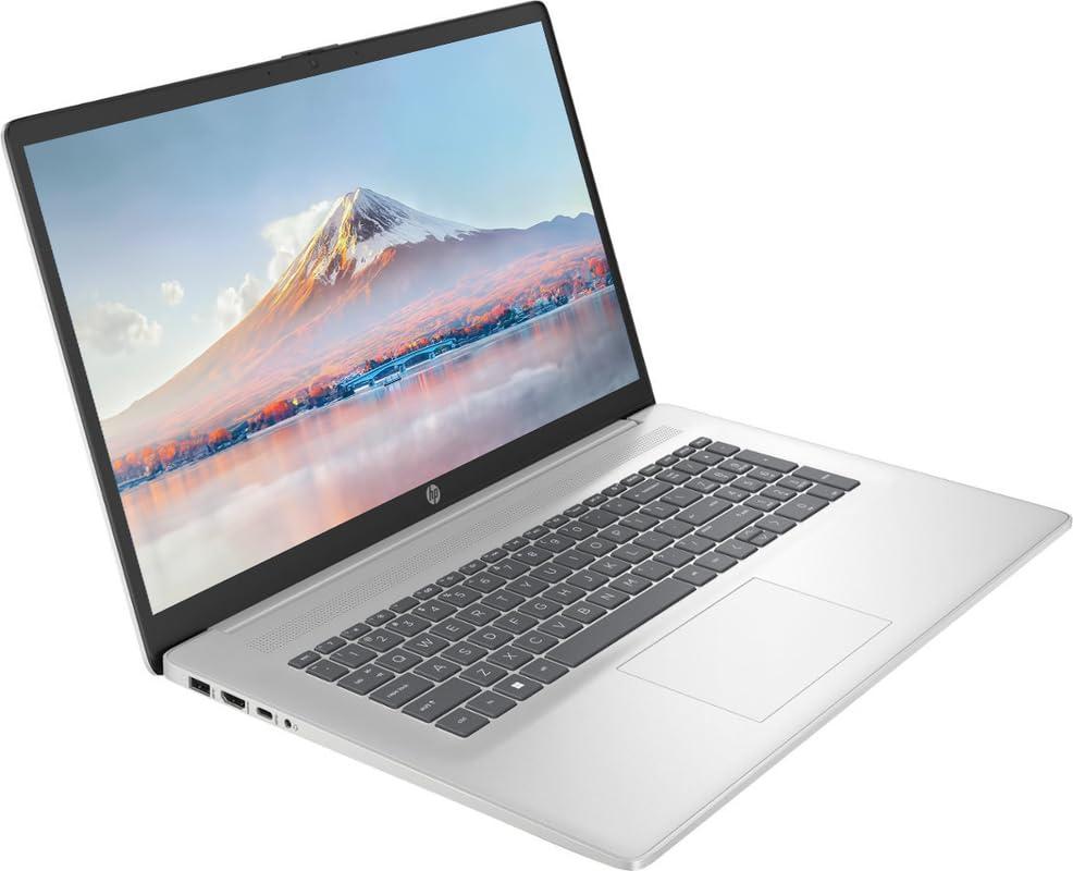 HP HP 17.3" Business Laptop Computer, Windows 11 Pro Laptop 32GB RAM 1TB SSD, Intel Core i3-1215U 6-Core Processor, FHD IPS LED Display, Numeric Keypad, Camera Shutter, NLY Earphones, Natural Silver