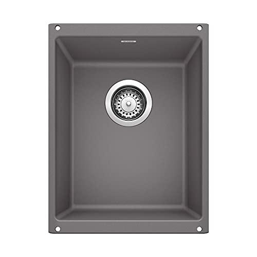 BLANCO BLANCO 519048 Precis Medium Single Bowl-Cinder Sink, 13.75" L X 18.11" W
