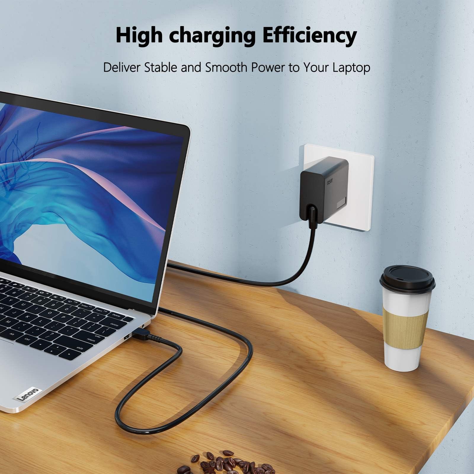 LUBINJIWAI New Slim 65W USB Type C AC Charger for Lenovo Thinkpad Yoga Chromebook IdeaPad Laptop Power Supply Adapter Cord