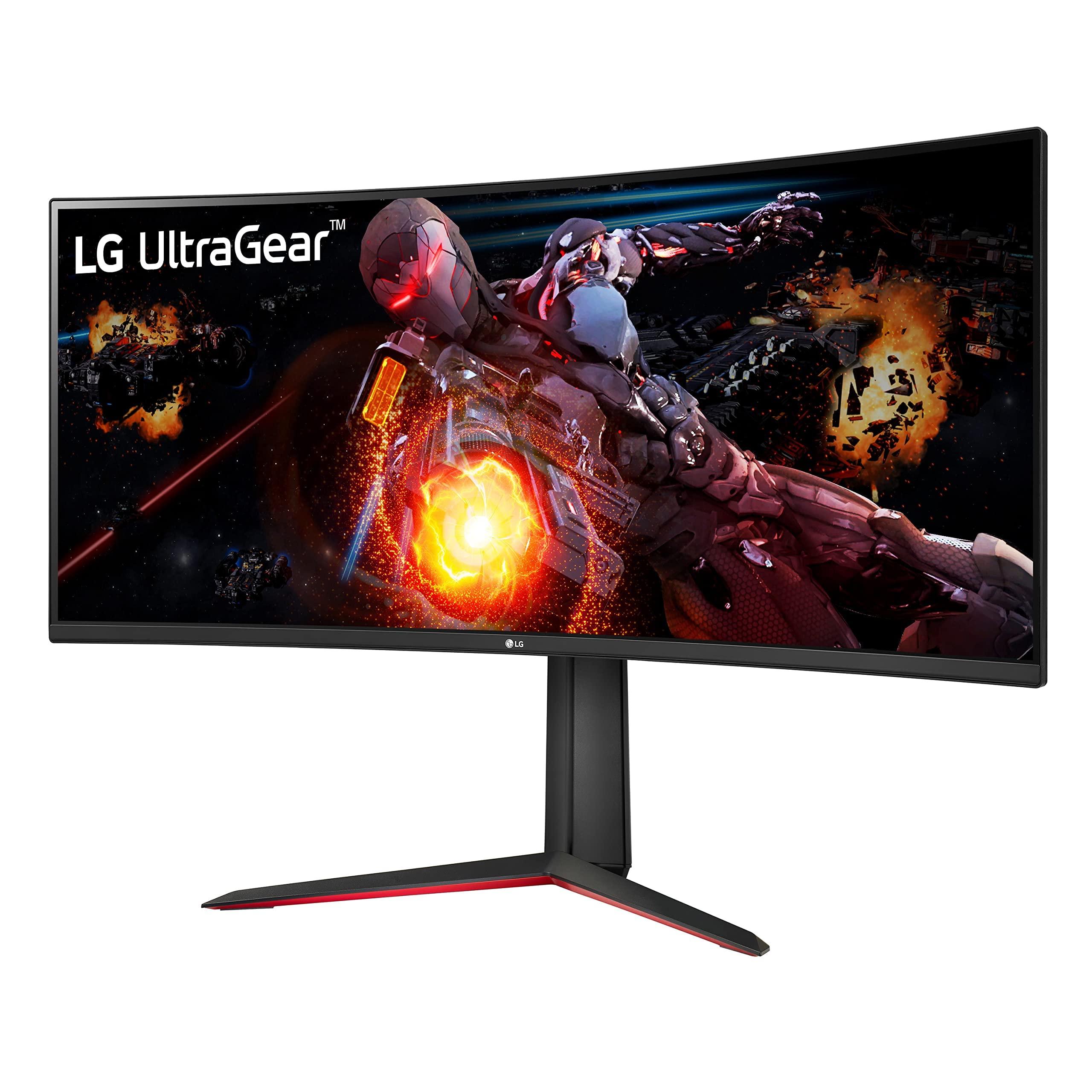 LG LG UltraGear QHD 34-Inch Curved Gaming Monitor 34GP63A-B, VA with HDR 10 Compatibility and AMD FreeSync Premium, 160Hz, Black