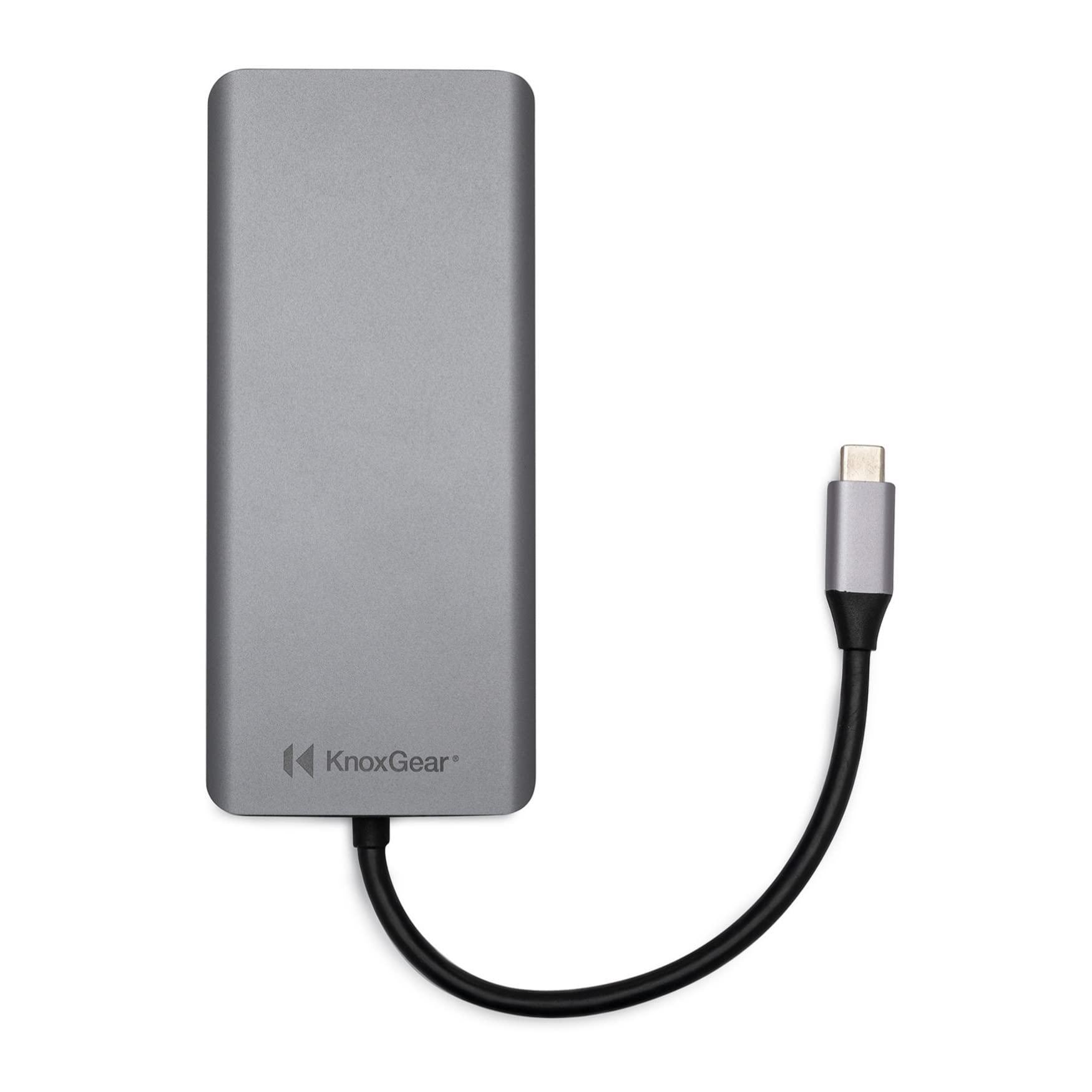 Knox Gear Knox Gear Kernel 13-in-1 USB-C Power Delivery Charging Port Hub, USB C Hub, 2 HDMI Ports, SD and MicroSD Card Slots, Data Transfer Rate of 5 Gbps, Multiport Adapter Compatible with Mac and PC Devices