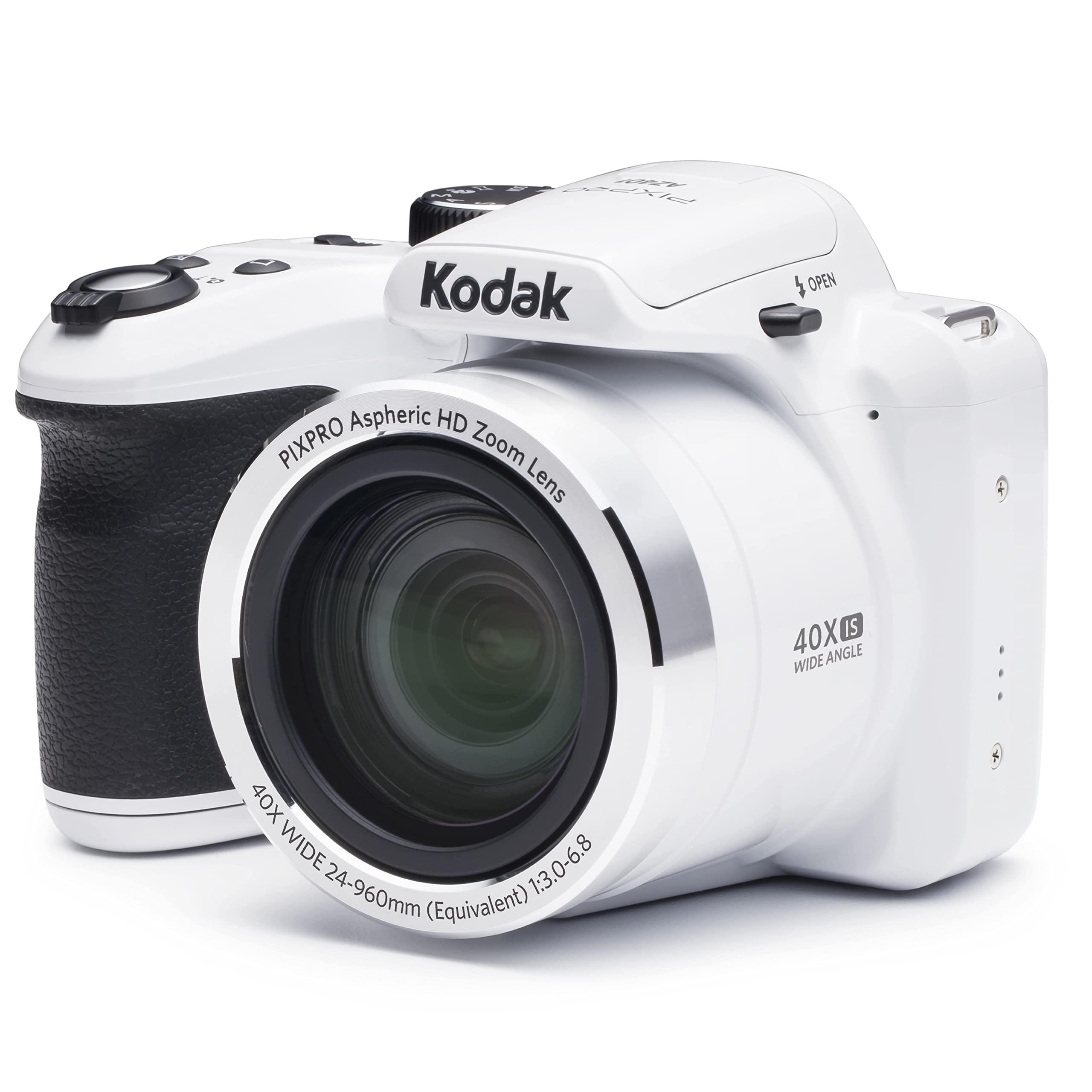 KODAK Kodak AZ401-WH PIXPRO 16MP Digital Camera, 3", White