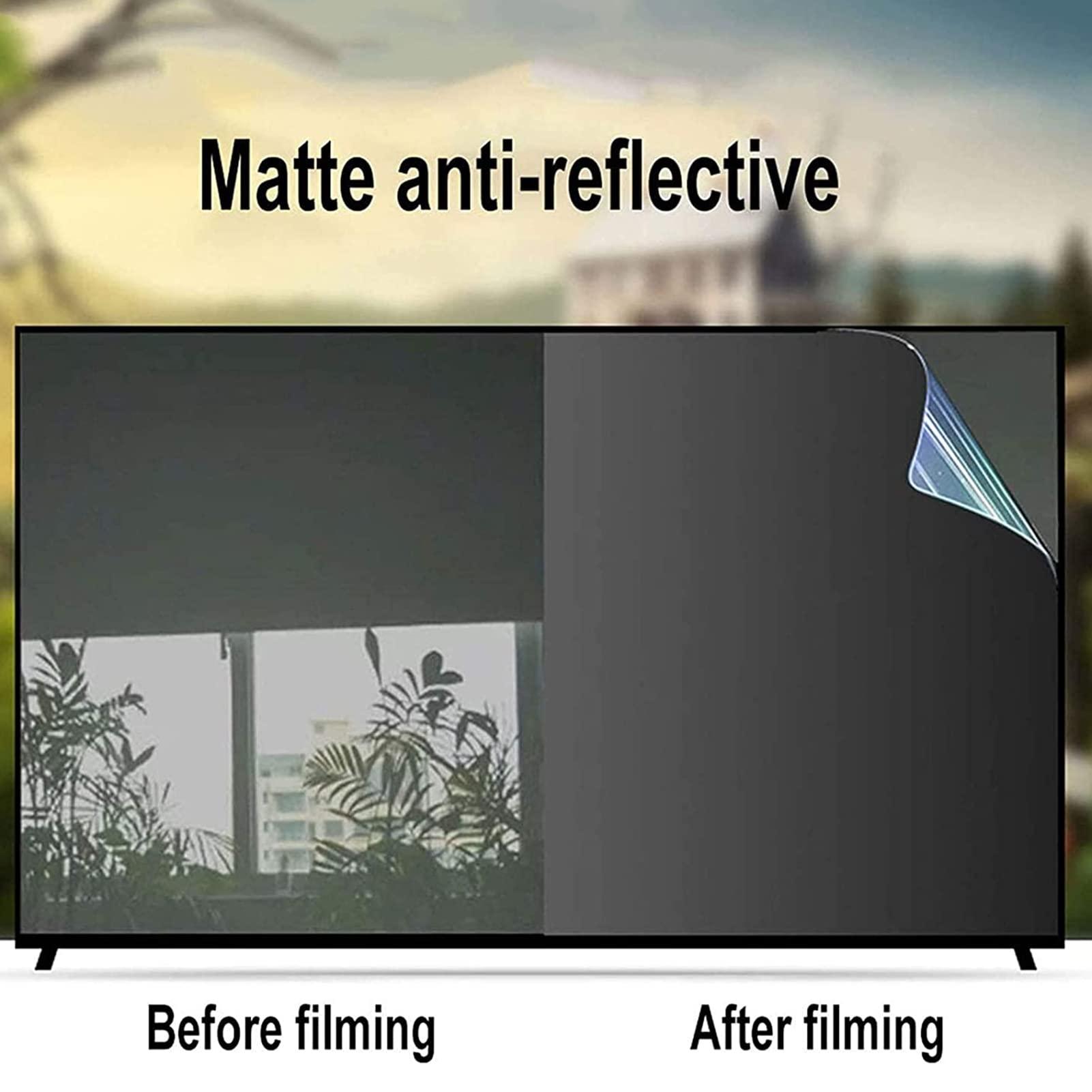 TYRHMY TYRHMY Anti Radiation TV Screen Protector for 50 Inch, Indoor & Outdoor Anti Glare TV Anti Scratch Screen Frosted Film Anti-Reflection Rate Up to 90%,75" 1645 * 930