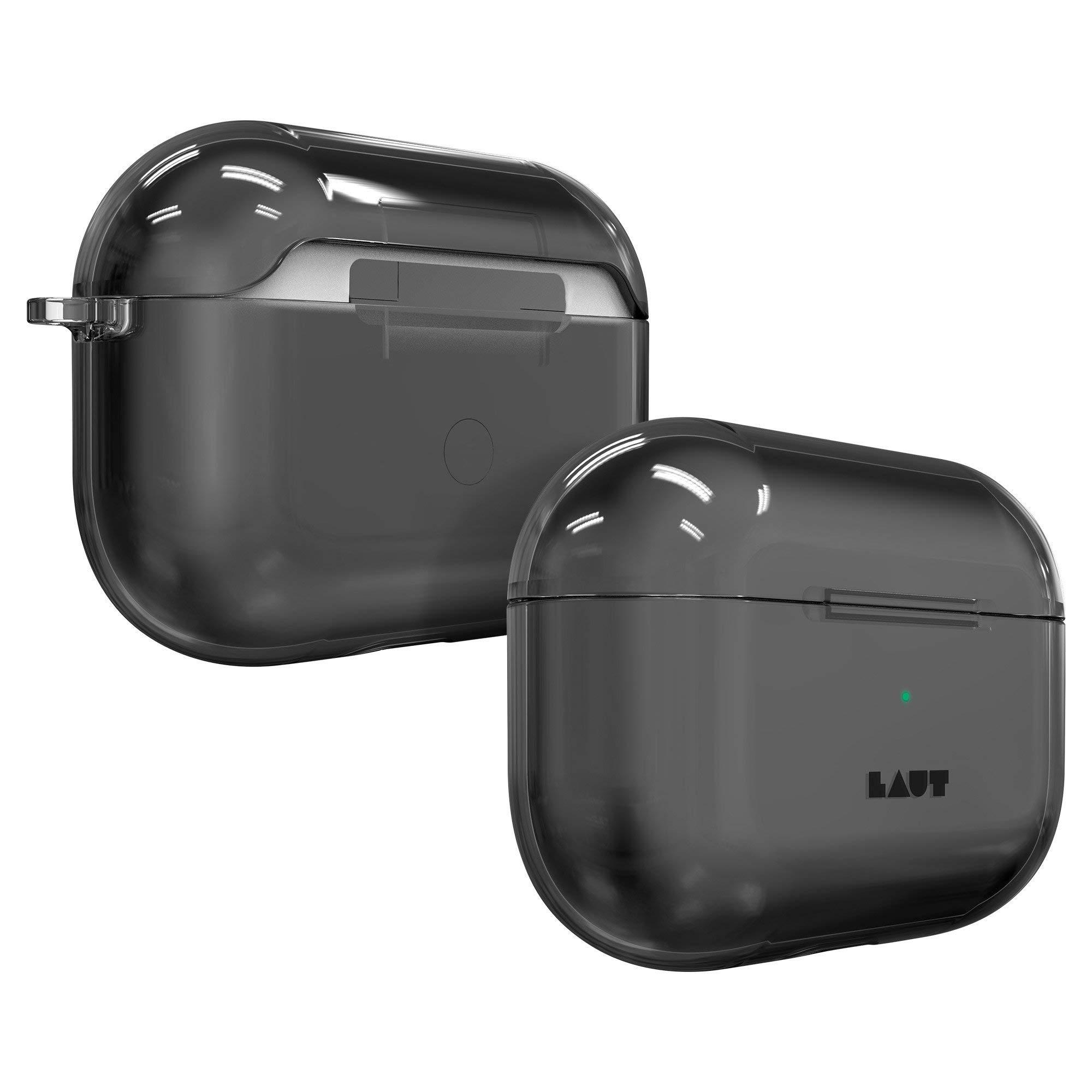 LAUT LAUT | Crystal X for AirPods Pro | Crystal Clear | Anti-Scratch | Carabiner Included Crystal Black