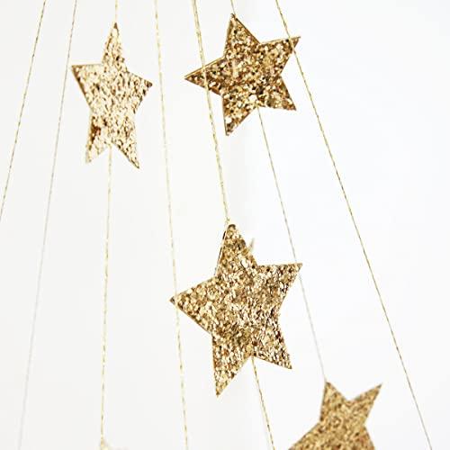 Meri Meri Meri Meri Gold Sparkle Star Chandelier (Pack of 1)