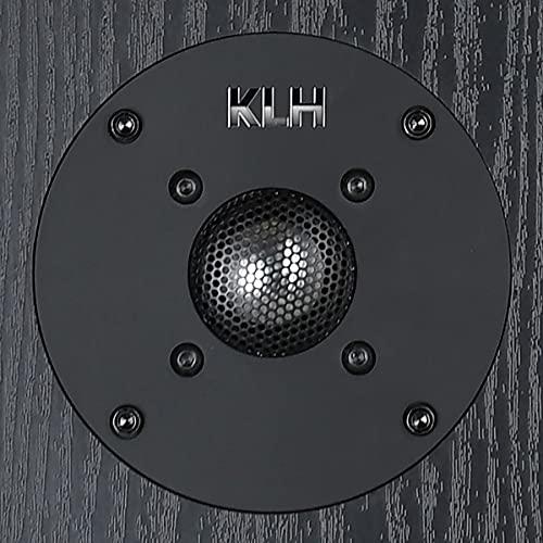 KLH KLH Albany II 2-Way Bookshelf Speakers for Premium Studio Music |High Performance Home Theater|Hi-Res Surround Sound |Deep Bass Port | Detachable Magnetic Grille | Black (Pair)
