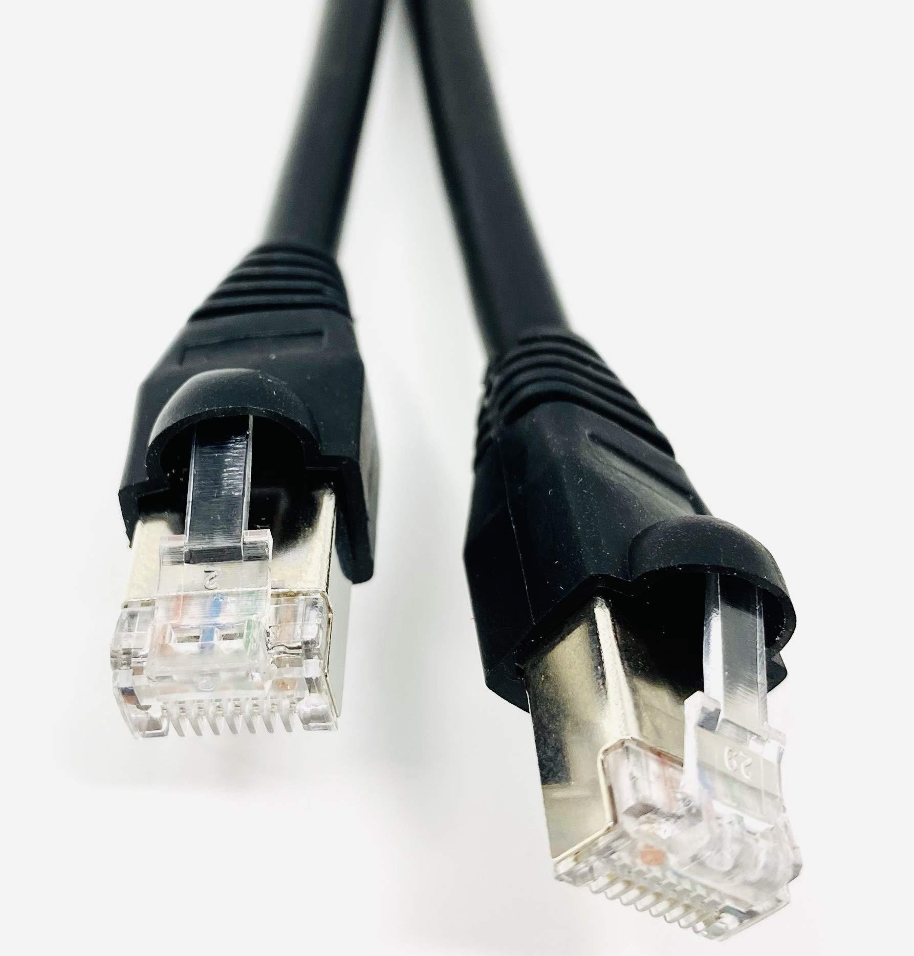 Ultra Spec Cables Ultra Spec Cables 35ft Cat7 Outdoor Waterproof Ethernet Direct Burial Cable (600MHz) Shielded (Pure Copper) PE Rugged Jacket (10 Pack)