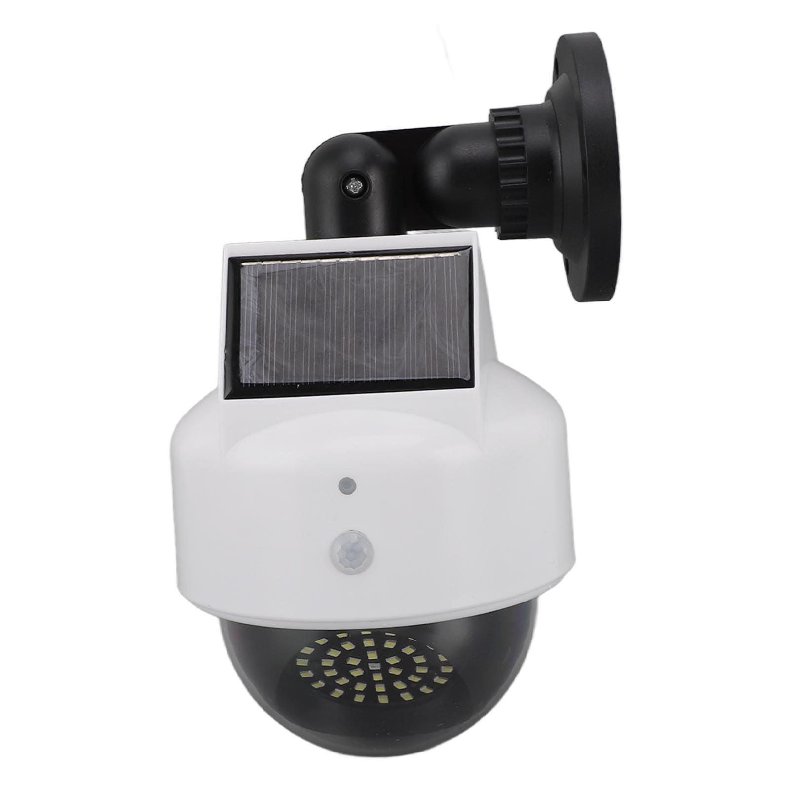 Brrnoo Brrnoo Solar Dummy Fake Camera with Red Flashing LED Light, Outdoor Simulated Camera for Indoor and Outdoor Use