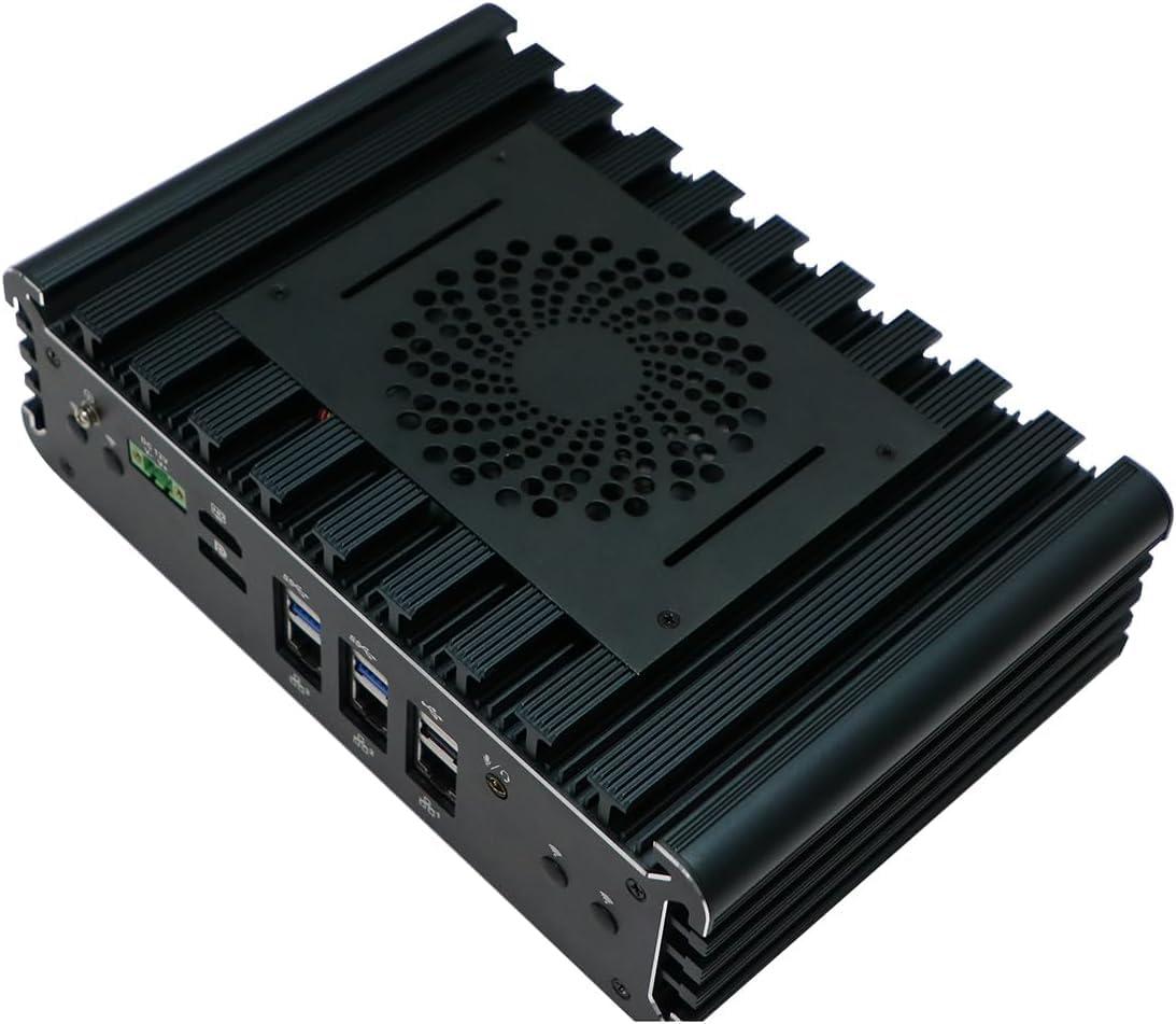 PARTAKER PARTAKER Industrial PC, Mini Computer, IPC, Windows 11 or Linux Ubuntu, Intel Core I3 1115G4, PA-3126, 3 x I225-V 2.5Gbe LAN, HDMI, DP, 6 x COM, 2Pin Phoenix, 16 Way GPIO, 8GB RAM 256GB SSD