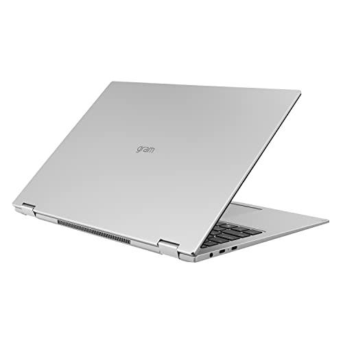 LG LG gram 16T90Q 2-in-1 Tablet Laptop, 16" (1920 x 1200) IPS Display, Intel Evo 12th Gen i7 1260P Processor, 16GB LPDDR5, 2TB NVMe SSD, FHD Webcam, WiFi 6E, Thunderbolt 4, Windows 11, Silver