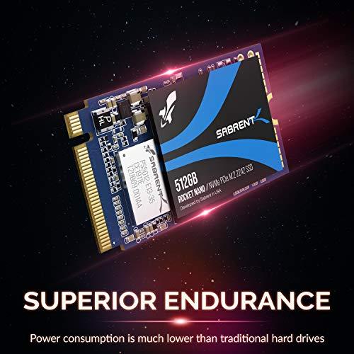 SABRENT SABRENT 512GB Rocket NVMe PCIe M.2 2242 DRAM-Less Low Power Internal High Performance SSD (SB-1342-512)