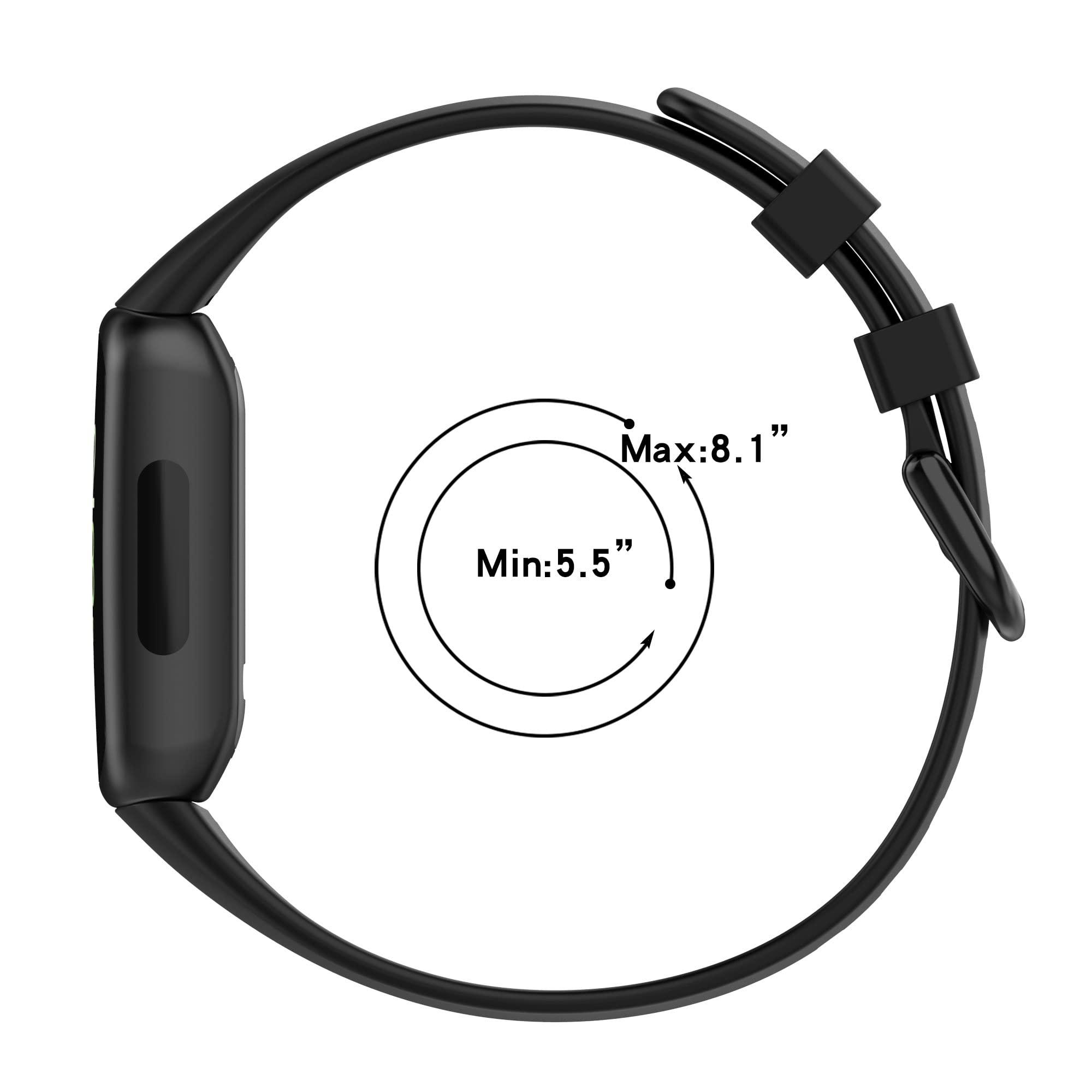 E ECSEM 4Pack Replacement Bands Compatible for Fitbit Inspire 3 Adjustable Accessory Soft Silicone Colorful Sport Wristband for Inspire 3 for Women Men (10Colors)