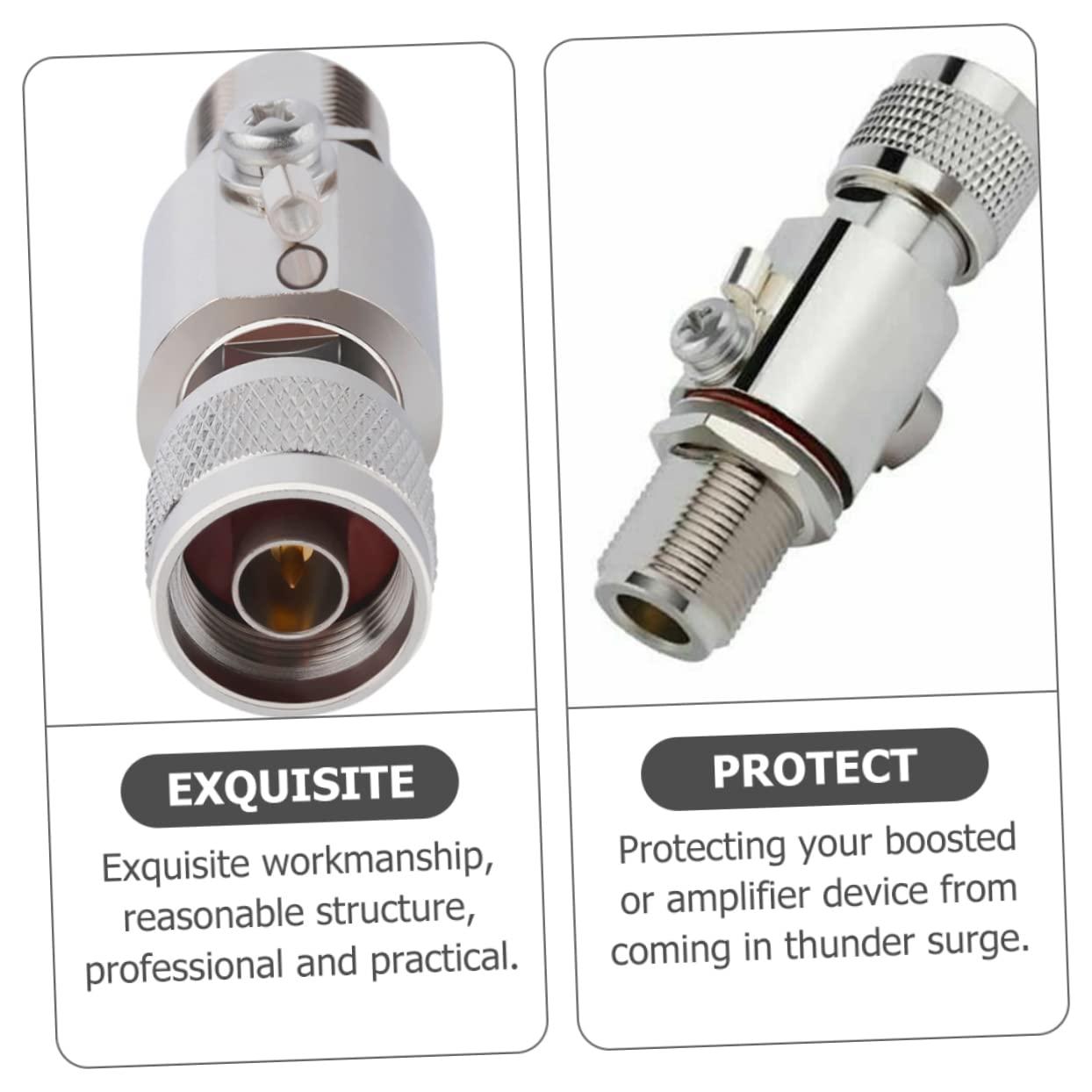 Homoyoyo Homoyoyo Coax Cable Surge Protector Outdoor Protection n Male to n Female Arrestor Protector