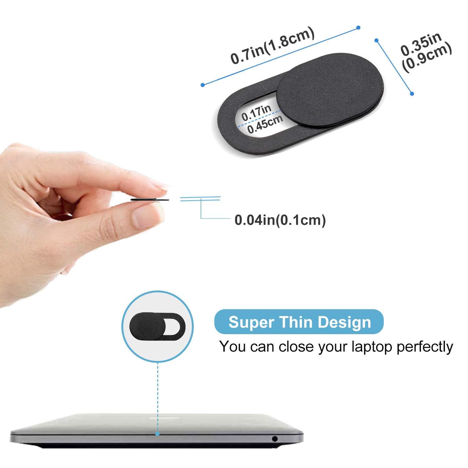 ProCase ProCase Screen Cleaning Pad Cloth Wipes for Touch Screen Devices Bundle with 6 Pack Webcam Cover Slide for Laptop Phone