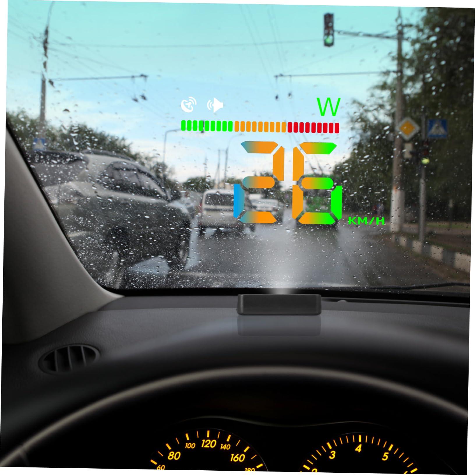 HOMSFOU HOMSFOU Drive Display Car Speedometer Digital Speed Car Compass Dashboard Windshield Speedometer Auto Display