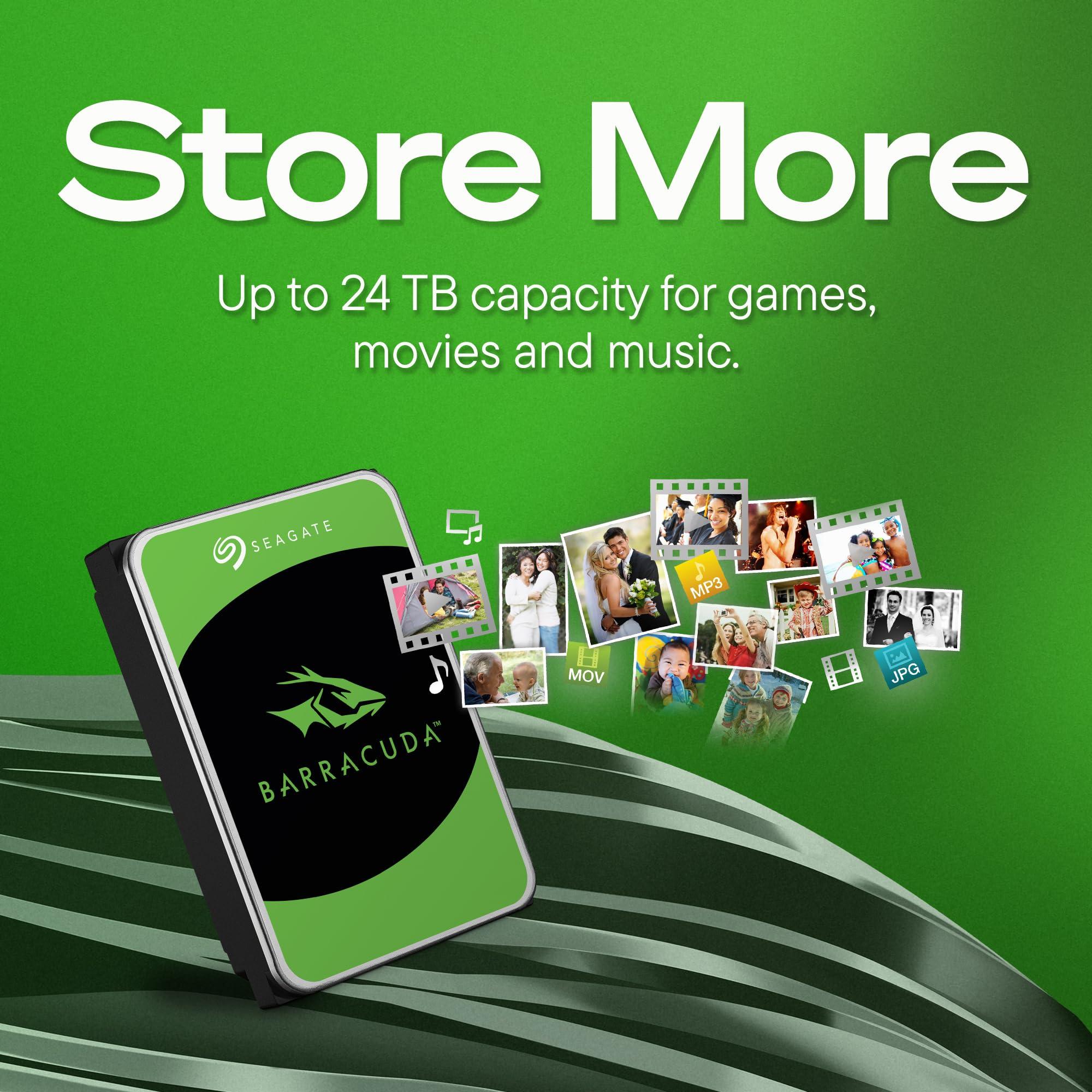 Seagate Seagate BarraCuda 2TB Internal Hard Drive HDD 3.5 Inch SATA 6Gb/s 7200 RPM 256MB Cache Frustration Free Packaging (ST2000DM008/ST2000DMZ08)