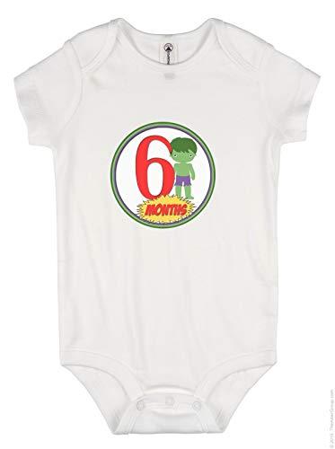 M&D Stickers Monthly Baby Stickers. Boys Superhero Bodysuit Infants Month Labels