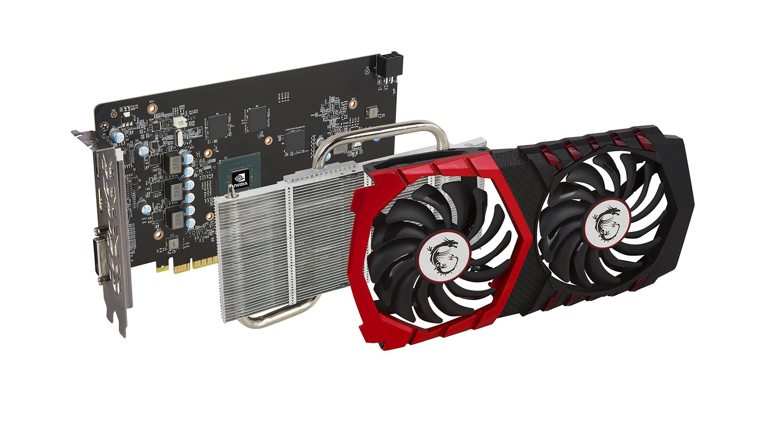 MSI MSI Computer Video Graphic Cards GeForce GTX 1050 TI GAMING X 4G, 4GB