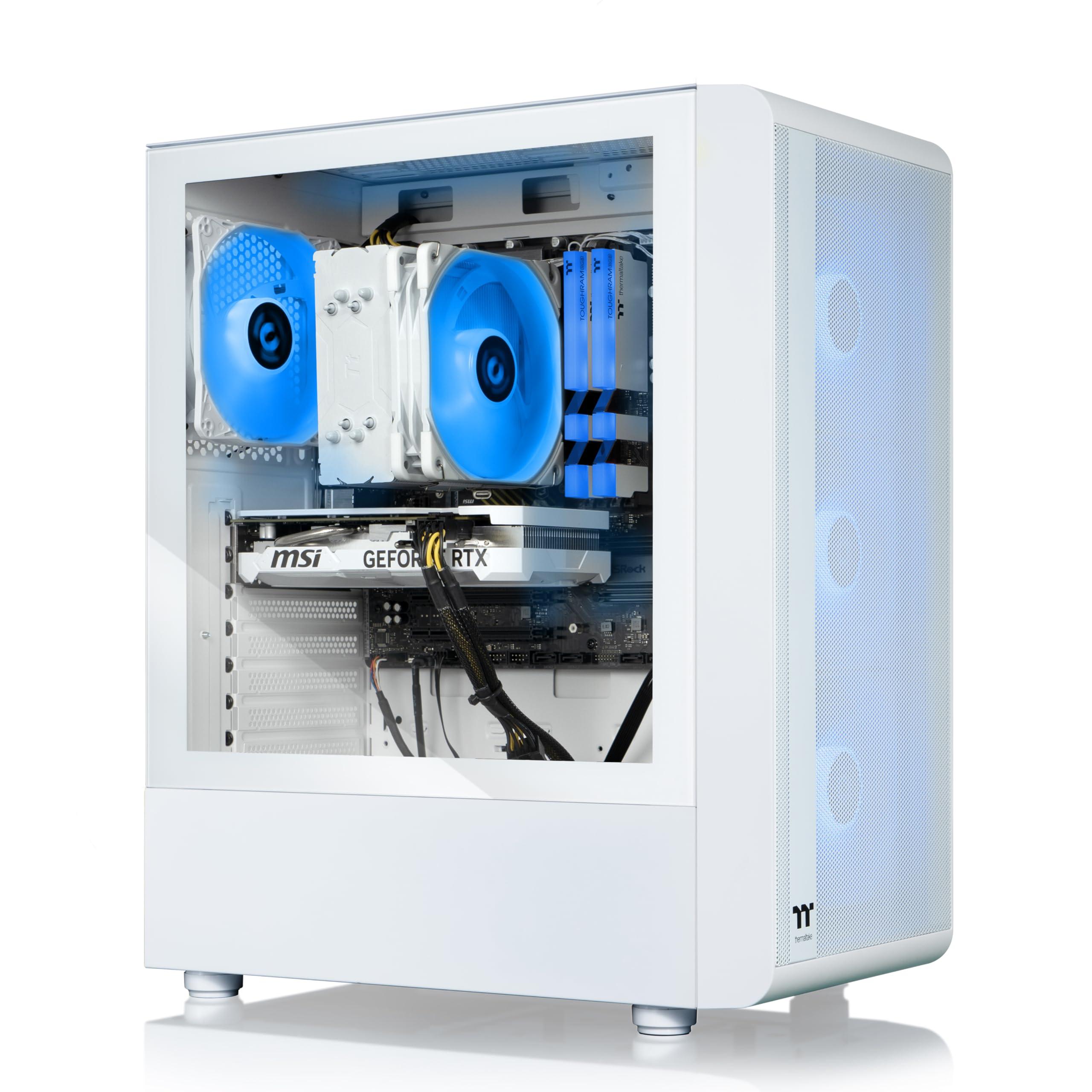 Thermaltake Thermaltake LCGS Quartz i460 R4 Gaming Desktop (Intel Core i5-13400F, 3600Mhz 16GB RGB Memory, NVIDIA GeForce RTX 4060, 1TB NVMe M.2) S2QT-B66R-460-LCS