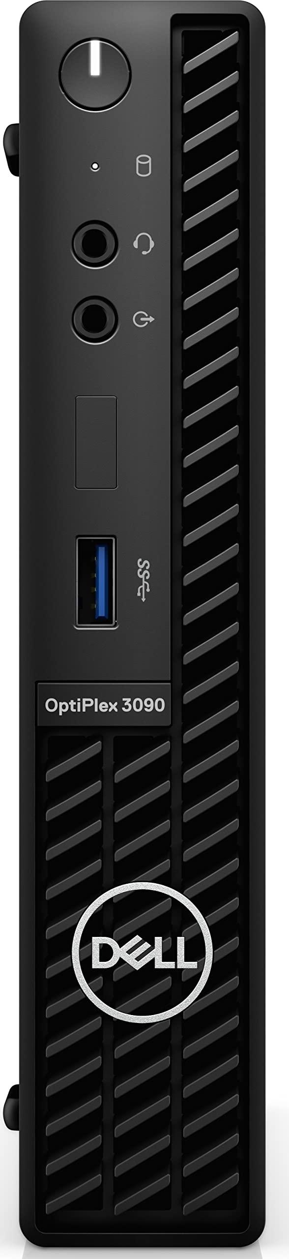 Dell Dell OptiPlex 3090 Micro Home & Business Mini Desktop (Intel i5-10500T 6-Core, 8GB RAM, 256GB PCIe SSD, USB 3.2, Intel UHD 630, Display Port, Black, Win 11 Pro) (Renewed)