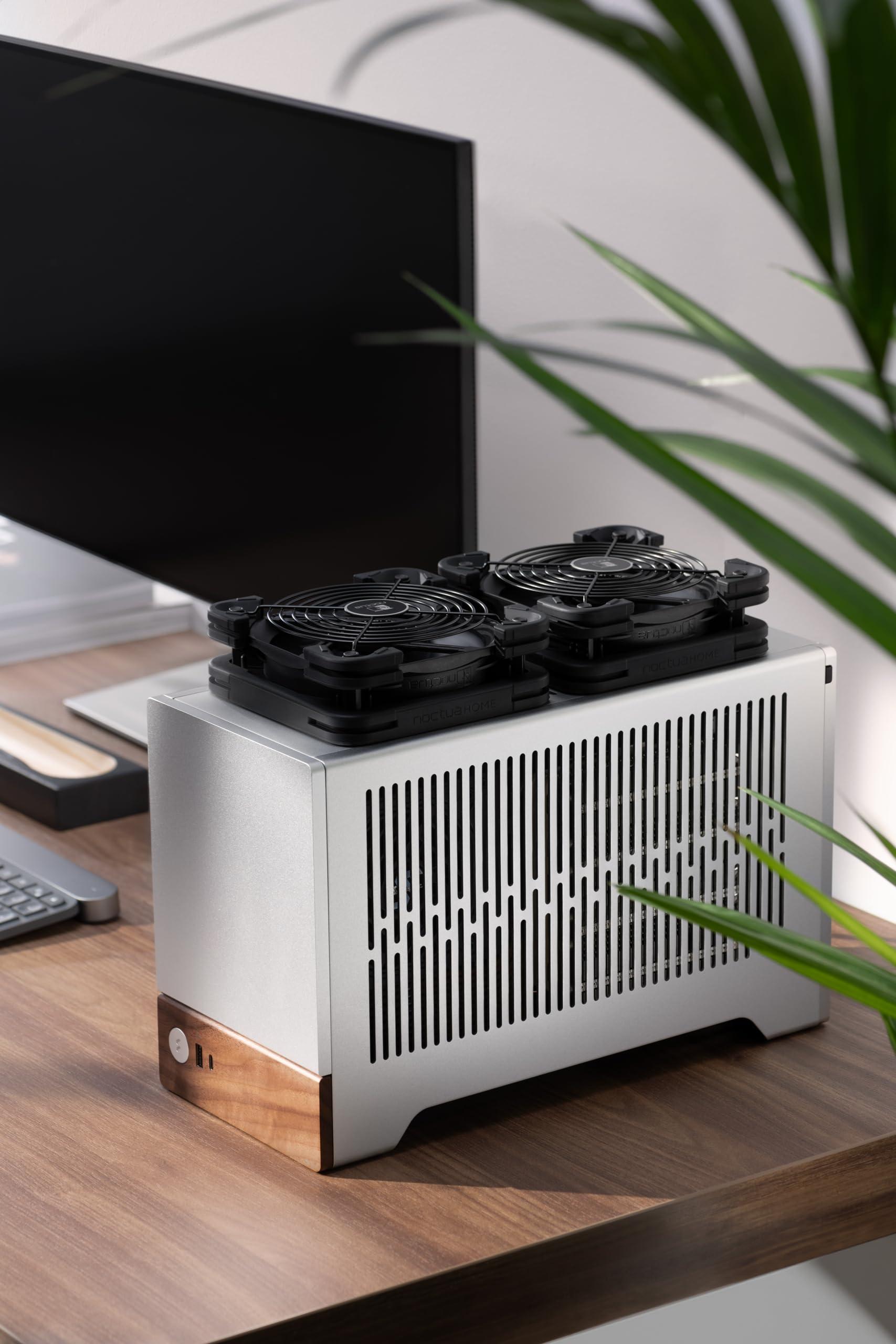 Noctua Noctua NV-FS2, Multi-Purpose Fan Set for Device Cooling with Award-Winning NF-A12x25 120mm Fan, Anti-Vibration Gasket and Pads, Fan Grill and NA-FC1 Speed Controller (Black)