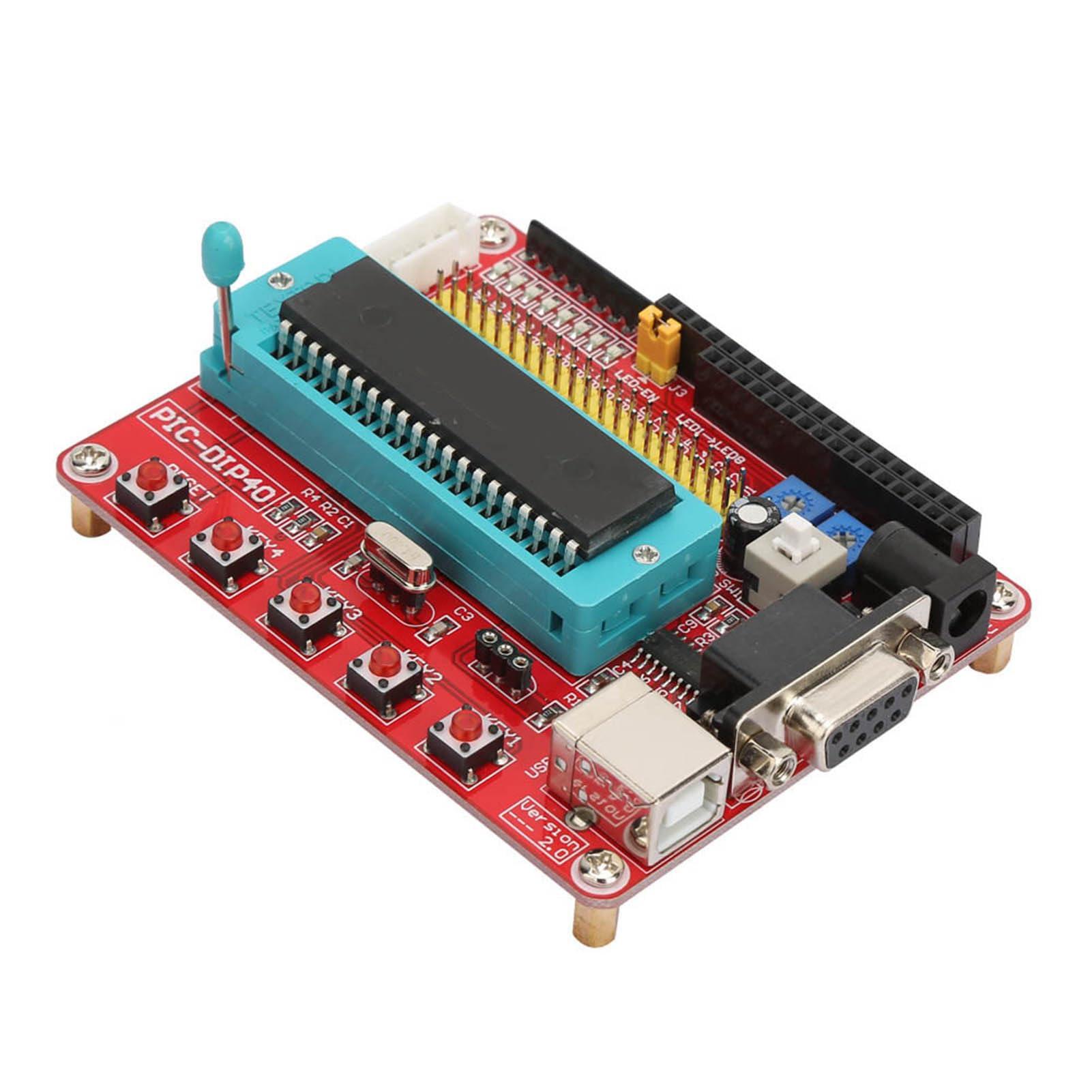 Walfront Learning Board, 8051 Microcontroller Development Board Pic16F877A Microcontroller Development Board with Rs232 Interface