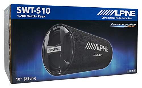 Alpine Alpine SWT-S10 1200w 10\" Car Subwoofer in Bass Tube Enclosure