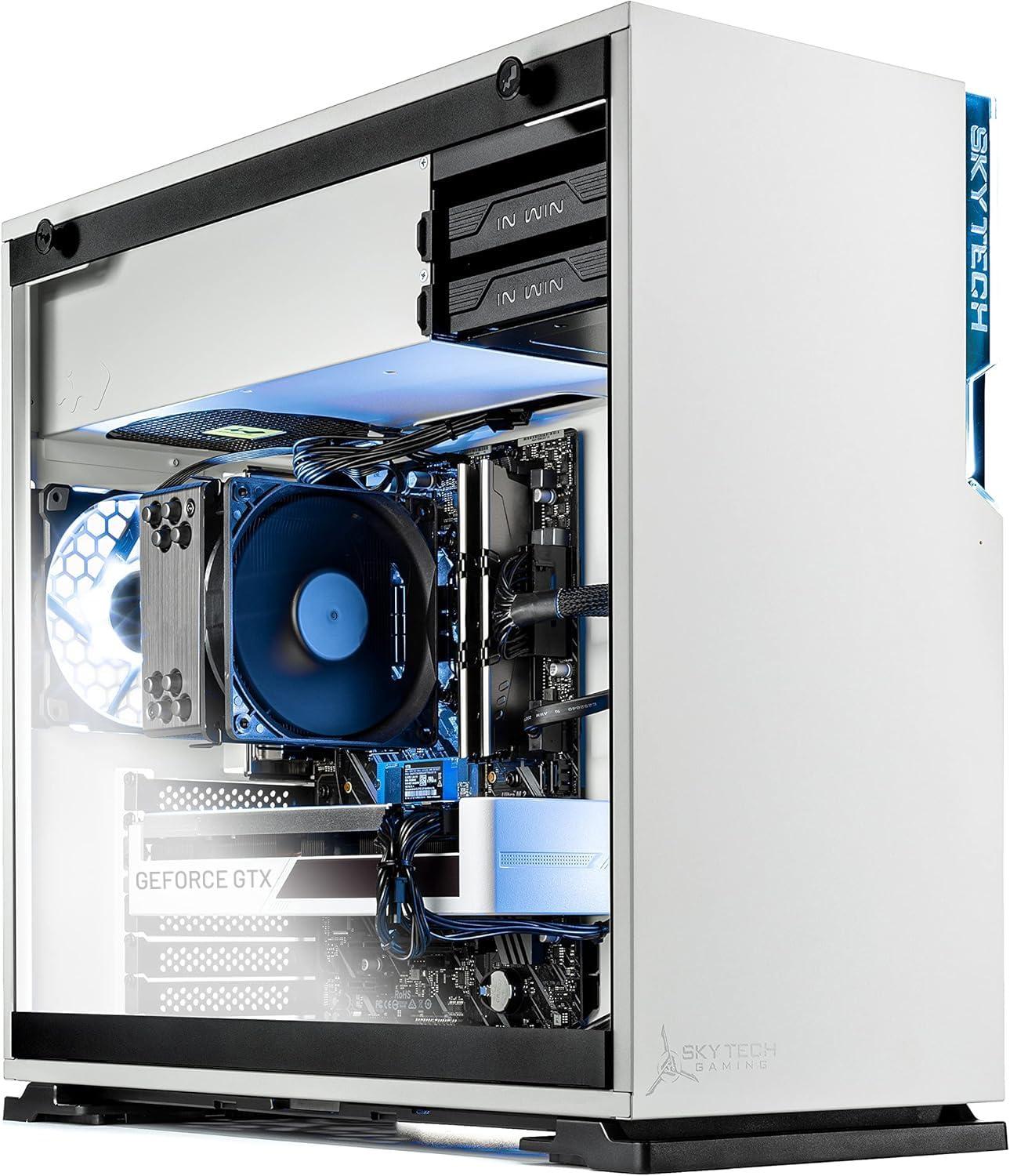 Skytech Gaming Skytech Gaming Skytech Shiva Gaming PC Desktop AMD Ryzen 5 3600 3.6 GHz, GTX 1660 Super, 500GB SSD, 16G DDR4 3200, 650W Gold PSU, AC Wi-Fi, Windows 11 Home 64-bit