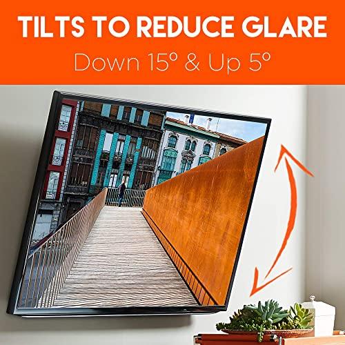 ECHOGEAR ECHOGEAR Low Profile Tilting TV Wall Mount & On-Wall Surge Protector with 6 Pivoting Outlets - for TVs 32-70" - 1080 Joules of Surge Protection