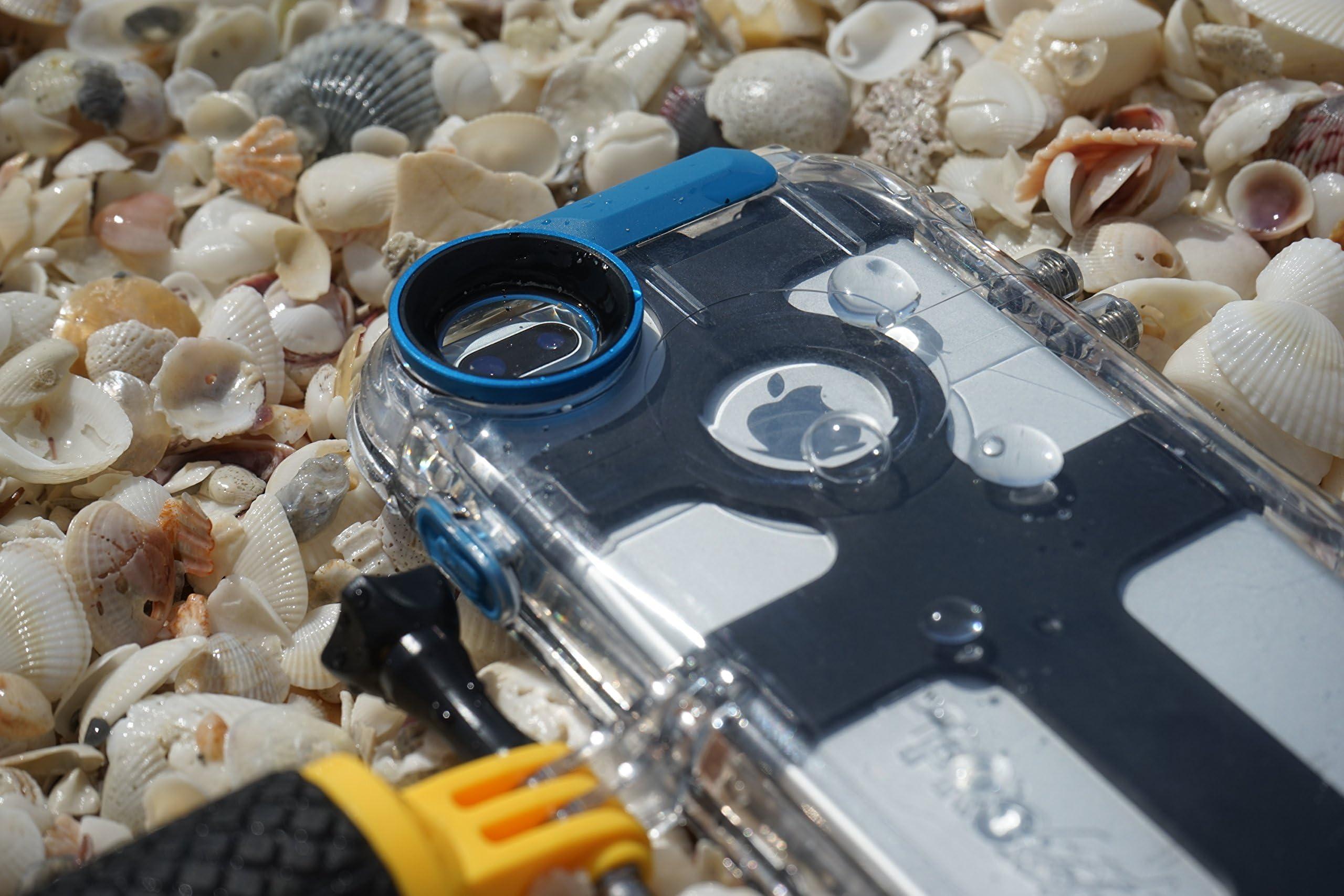 Pro Shot ProShot Touch - Waterproof Case Compatible with iPhone 8 Plus,7 Plus, and 6 Plus,. Floating Hand Grip Mount Included. Underwater Camera App Included for Snorkeling and Diving Photography.