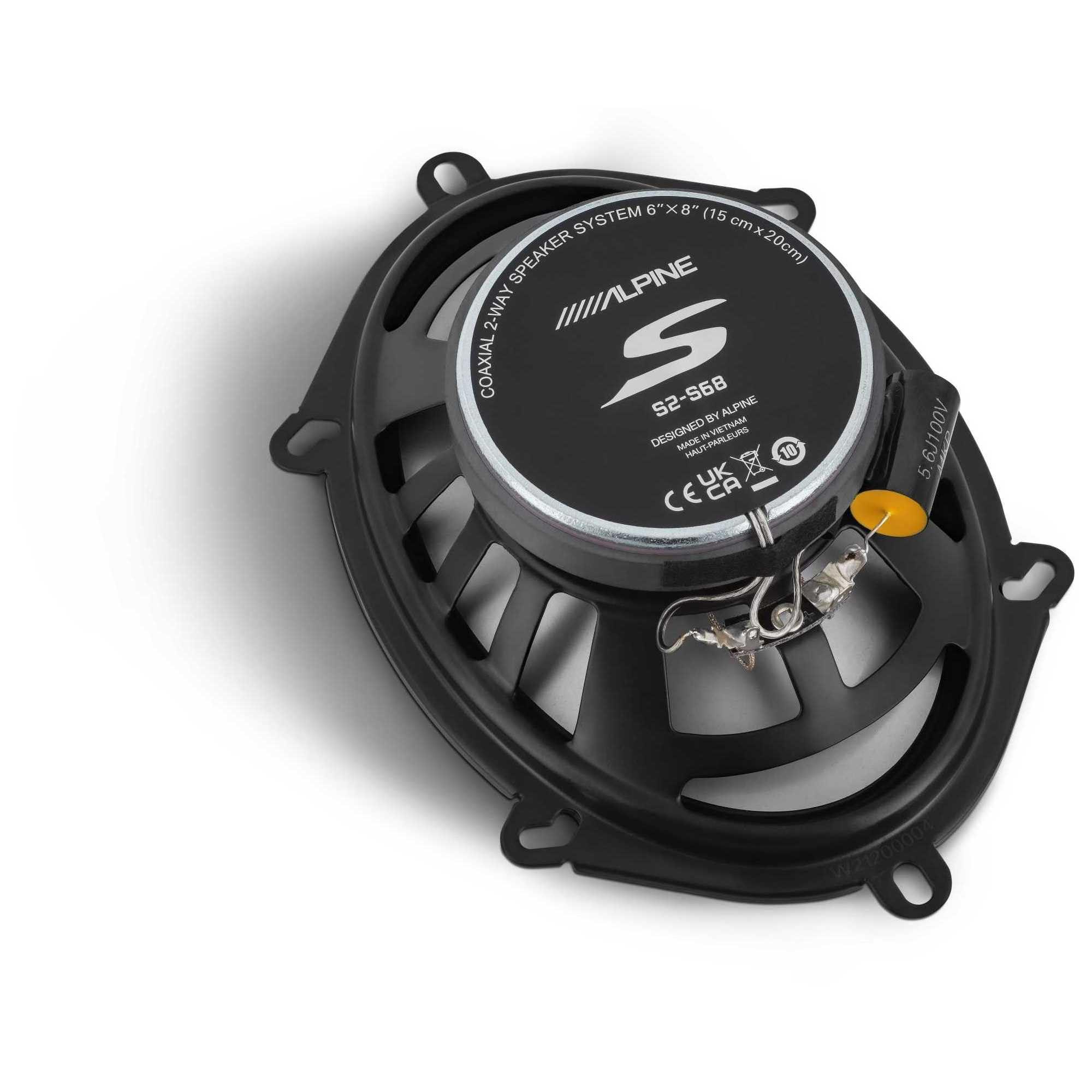 Alpine Alpine PXE-C80-88 OPTIM8 8-Channel Hi-Res DSP Amplifier w/SS-SB10 Subwoofer, S2-S65C 6.5" & S2-S68 Bundle