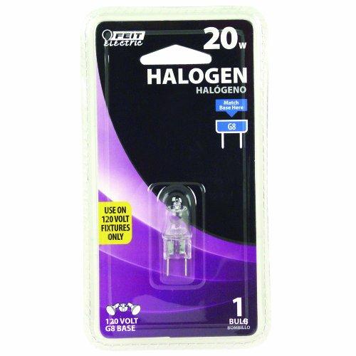 Feit Electric Feit Electric BPQ20/G8/RP 20 Watt T4 JCD Halogen Bulb with Bi-Pin Base, Clear