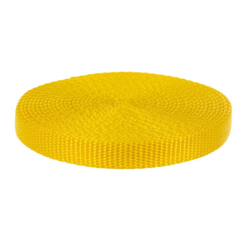 West Coast Paracord West Coast Paracord Flat Inch Nylon Webbing Heavy Duty and Lightweight Material Multiple Lengths and Colors DIY Gear, Accessories, Repair (100 Feet Yellow)